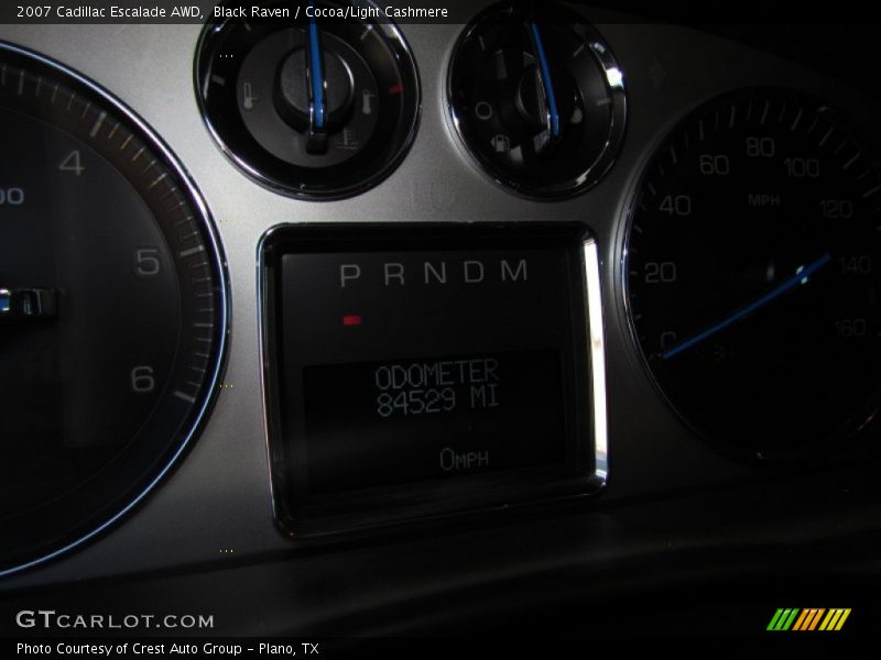 Black Raven / Cocoa/Light Cashmere 2007 Cadillac Escalade AWD