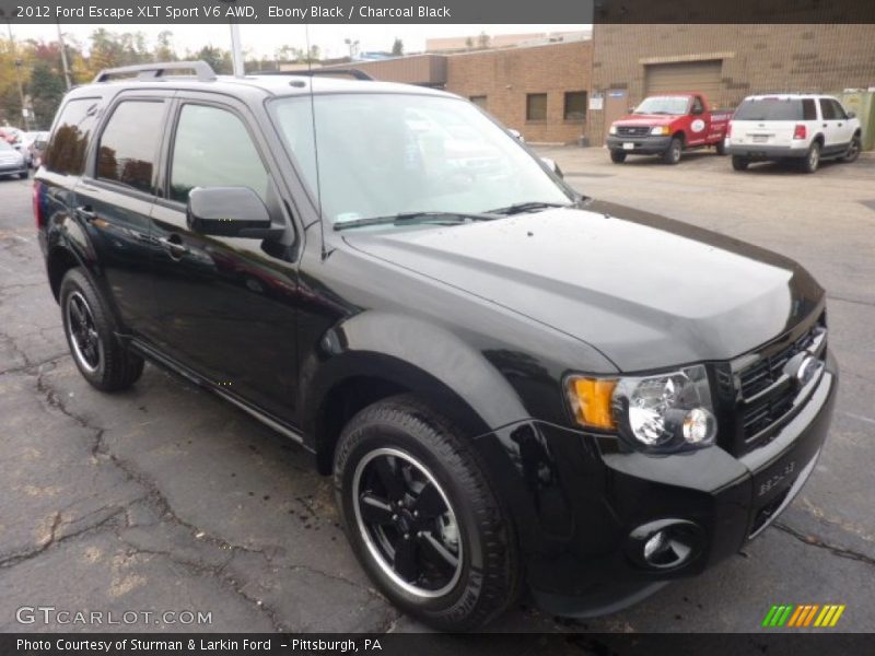 Ebony Black / Charcoal Black 2012 Ford Escape XLT Sport V6 AWD