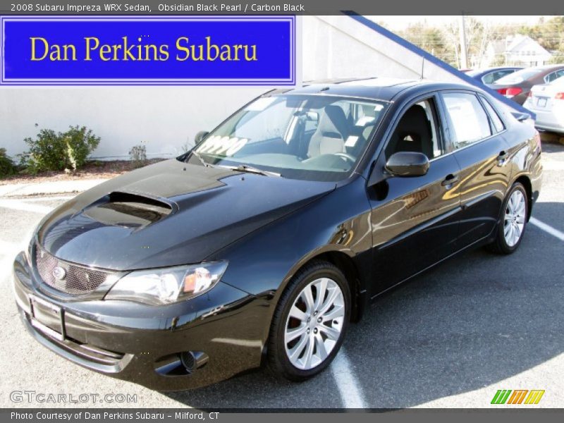 Obsidian Black Pearl / Carbon Black 2008 Subaru Impreza WRX Sedan