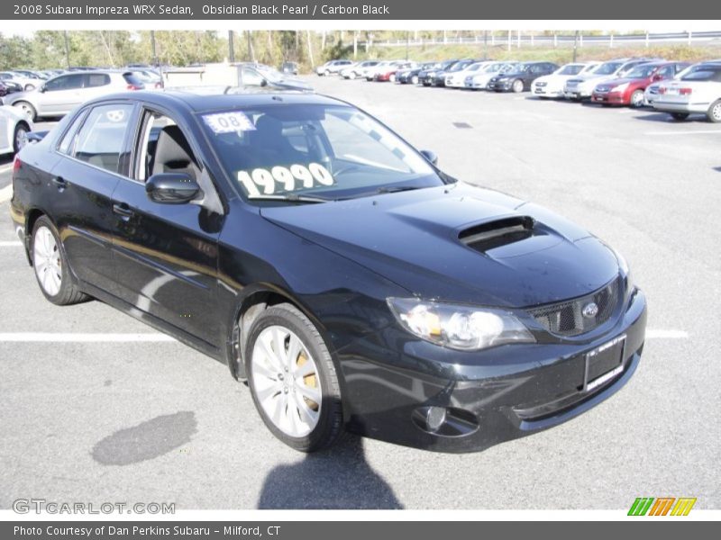 Obsidian Black Pearl / Carbon Black 2008 Subaru Impreza WRX Sedan