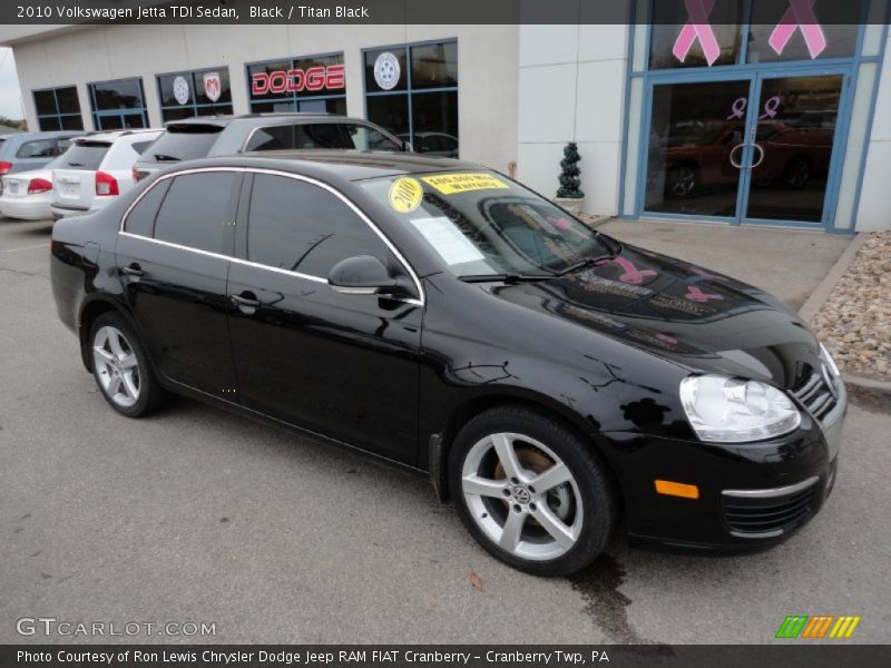 Black / Titan Black 2010 Volkswagen Jetta TDI Sedan