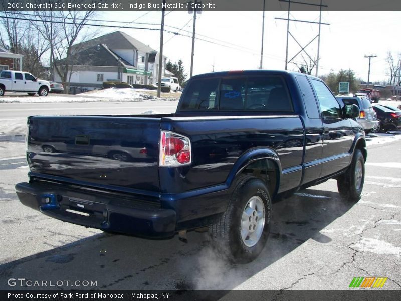 Indigo Blue Metallic / Graphite 2001 Chevrolet S10 Extended Cab 4x4