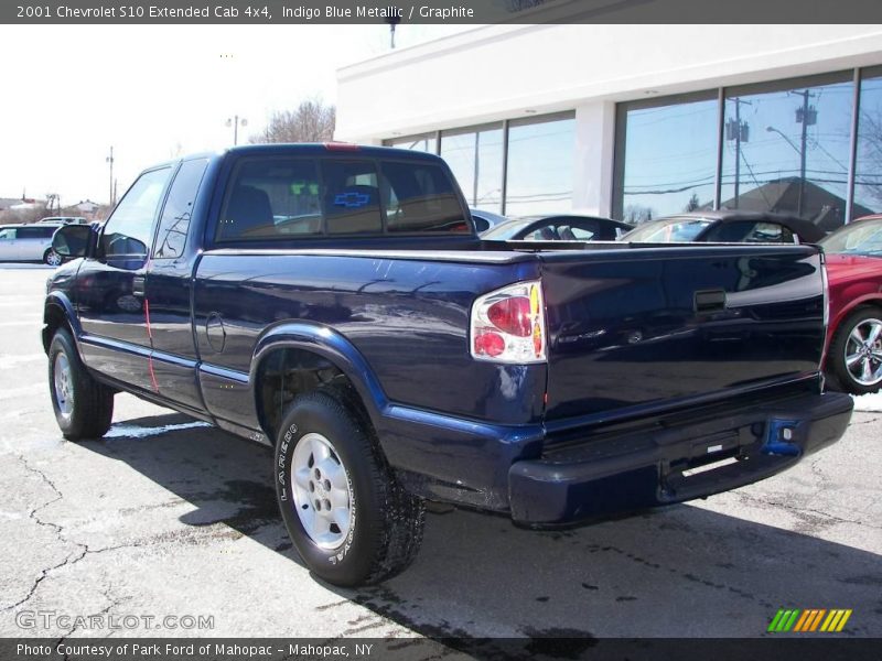 Indigo Blue Metallic / Graphite 2001 Chevrolet S10 Extended Cab 4x4