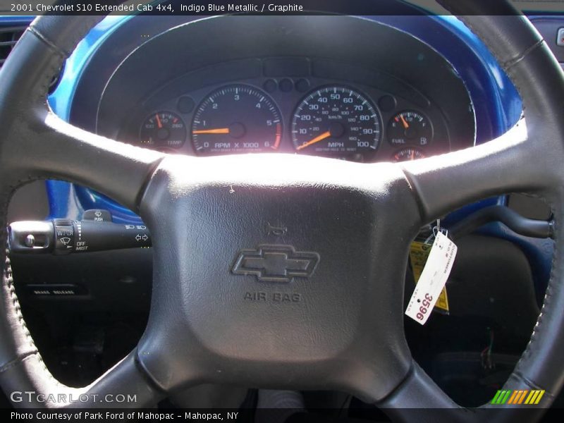 Indigo Blue Metallic / Graphite 2001 Chevrolet S10 Extended Cab 4x4