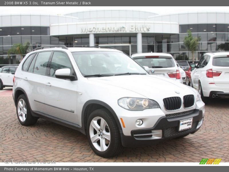Titanium Silver Metallic / Black 2008 BMW X5 3.0si