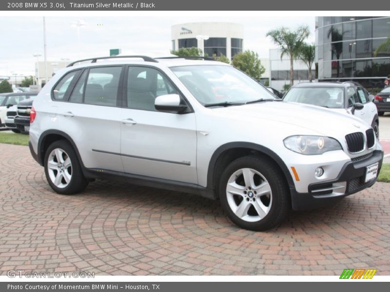 Titanium Silver Metallic / Black 2008 BMW X5 3.0si