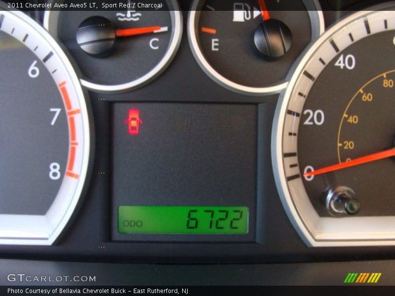 Sport Red / Charcoal 2011 Chevrolet Aveo Aveo5 LT