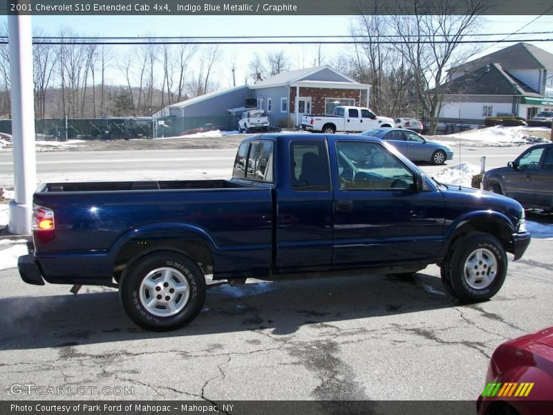 Indigo Blue Metallic / Graphite 2001 Chevrolet S10 Extended Cab 4x4