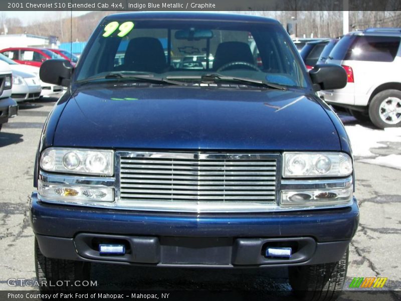 Indigo Blue Metallic / Graphite 2001 Chevrolet S10 Extended Cab 4x4