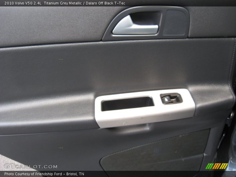 Titanium Grey Metallic / Dalaro Off Black T-Tec 2010 Volvo V50 2.4i