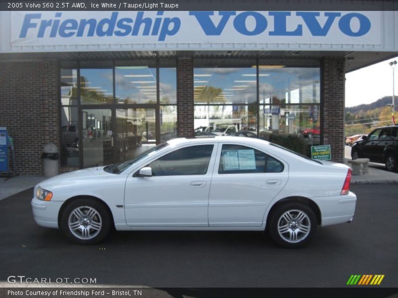 Ice White / Taupe/Light Taupe 2005 Volvo S60 2.5T AWD
