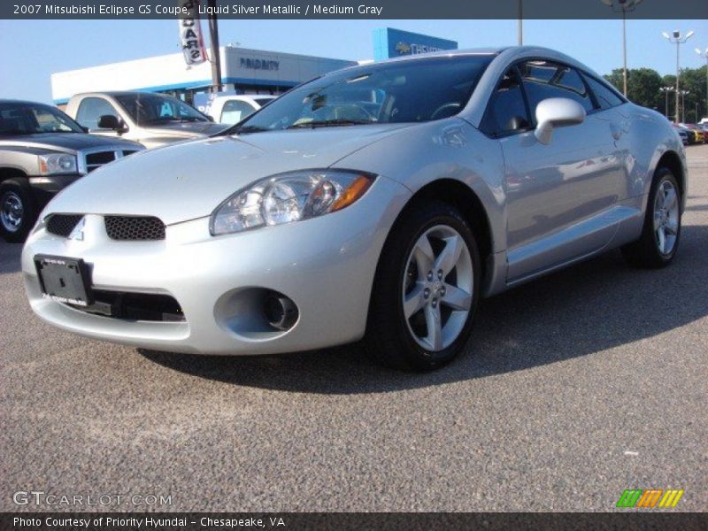Liquid Silver Metallic / Medium Gray 2007 Mitsubishi Eclipse GS Coupe