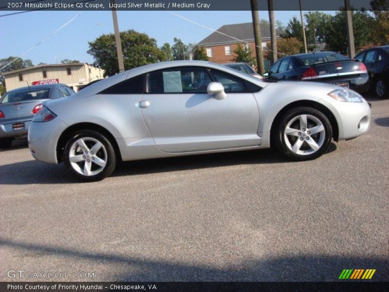 Liquid Silver Metallic / Medium Gray 2007 Mitsubishi Eclipse GS Coupe