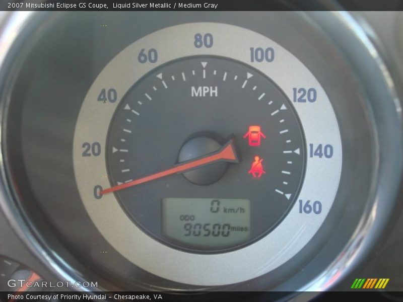 Liquid Silver Metallic / Medium Gray 2007 Mitsubishi Eclipse GS Coupe