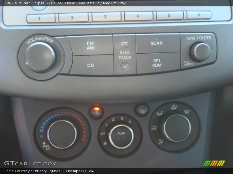 Liquid Silver Metallic / Medium Gray 2007 Mitsubishi Eclipse GS Coupe