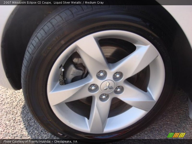 Liquid Silver Metallic / Medium Gray 2007 Mitsubishi Eclipse GS Coupe