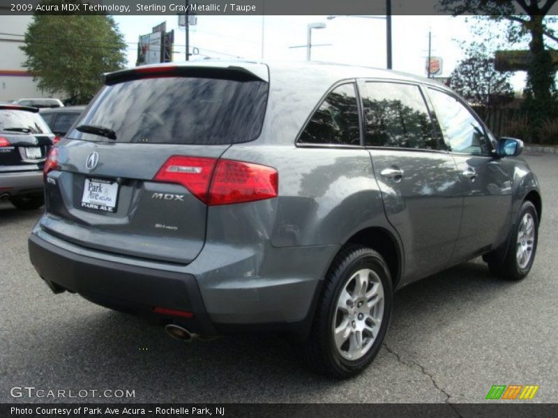 Sterling Gray Metallic / Taupe 2009 Acura MDX Technology