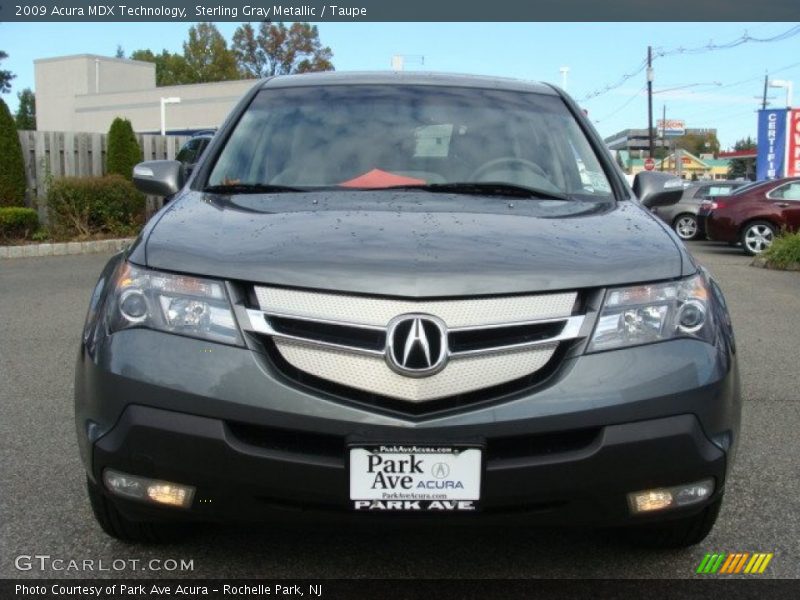 Sterling Gray Metallic / Taupe 2009 Acura MDX Technology