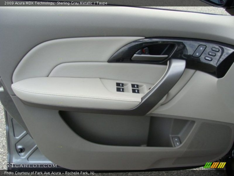 Sterling Gray Metallic / Taupe 2009 Acura MDX Technology