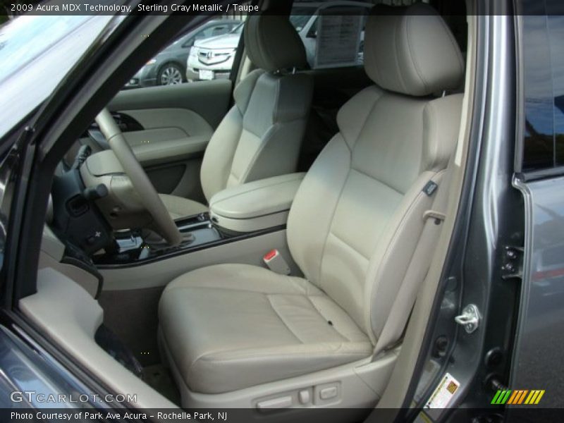Sterling Gray Metallic / Taupe 2009 Acura MDX Technology