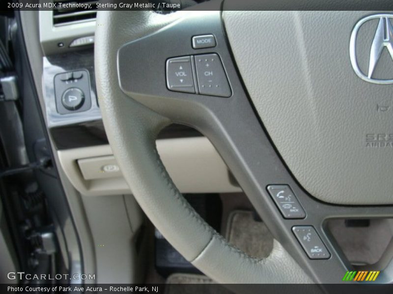 Sterling Gray Metallic / Taupe 2009 Acura MDX Technology