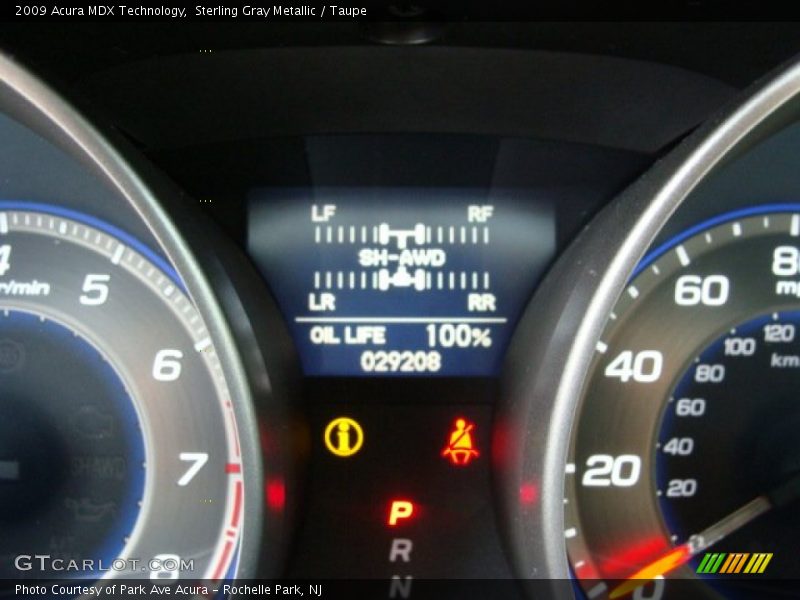 Sterling Gray Metallic / Taupe 2009 Acura MDX Technology
