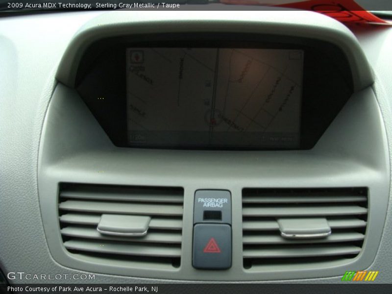 Sterling Gray Metallic / Taupe 2009 Acura MDX Technology