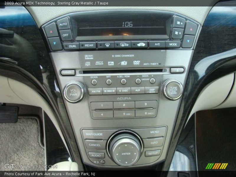 Sterling Gray Metallic / Taupe 2009 Acura MDX Technology