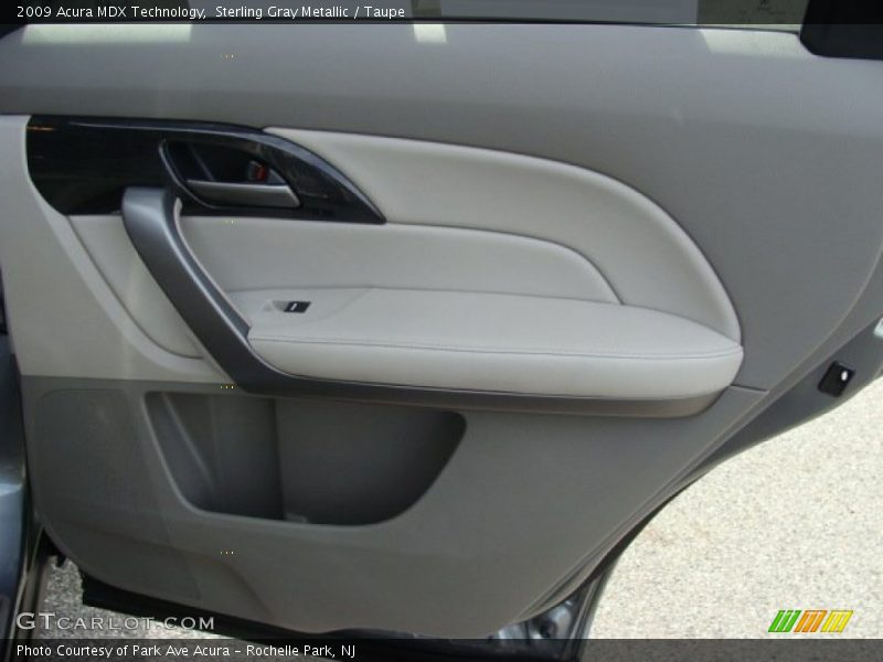 Sterling Gray Metallic / Taupe 2009 Acura MDX Technology