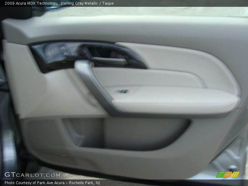Sterling Gray Metallic / Taupe 2009 Acura MDX Technology