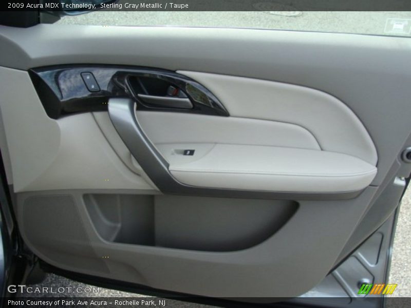 Sterling Gray Metallic / Taupe 2009 Acura MDX Technology