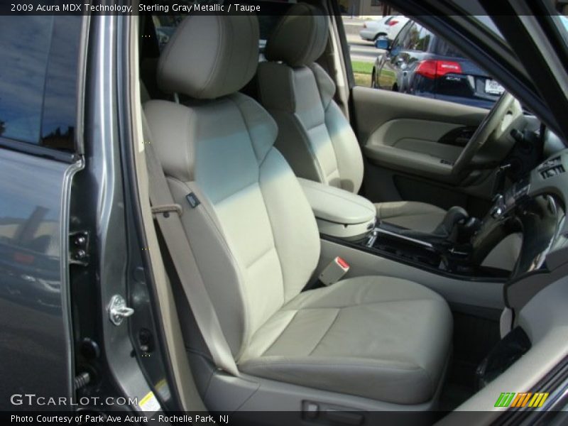 Sterling Gray Metallic / Taupe 2009 Acura MDX Technology