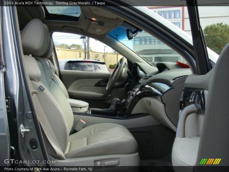 Sterling Gray Metallic / Taupe 2009 Acura MDX Technology