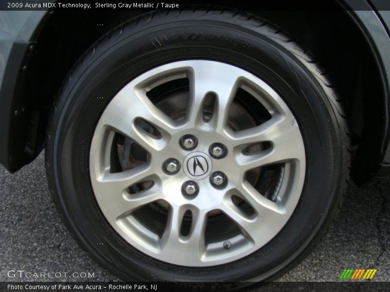Sterling Gray Metallic / Taupe 2009 Acura MDX Technology