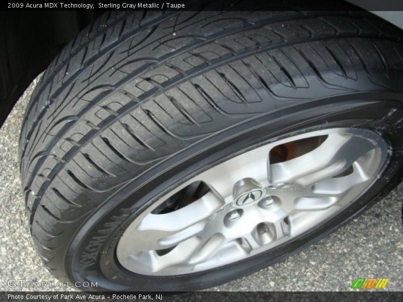 Sterling Gray Metallic / Taupe 2009 Acura MDX Technology