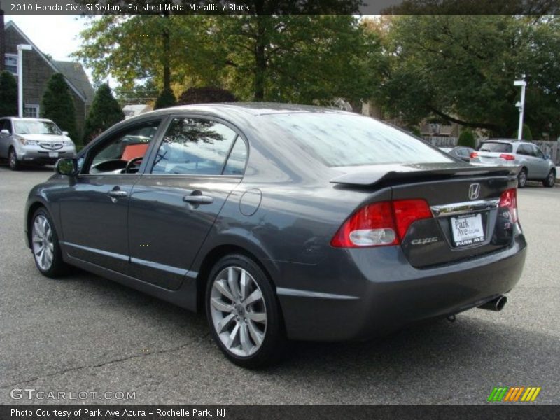Polished Metal Metallic / Black 2010 Honda Civic Si Sedan
