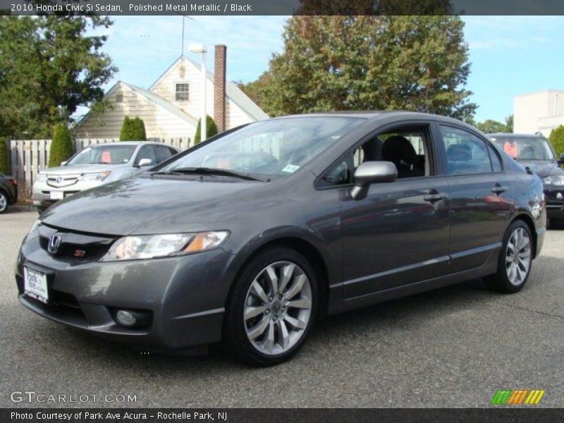 Polished Metal Metallic / Black 2010 Honda Civic Si Sedan