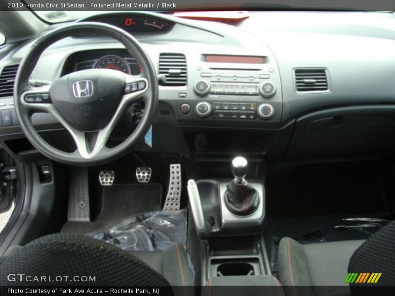 Polished Metal Metallic / Black 2010 Honda Civic Si Sedan