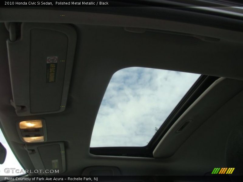 Polished Metal Metallic / Black 2010 Honda Civic Si Sedan