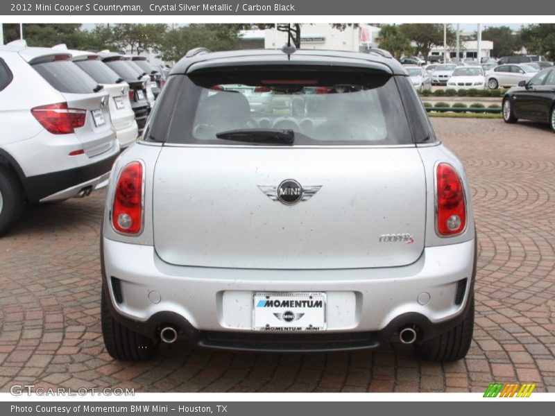 Crystal Silver Metallic / Carbon Black 2012 Mini Cooper S Countryman