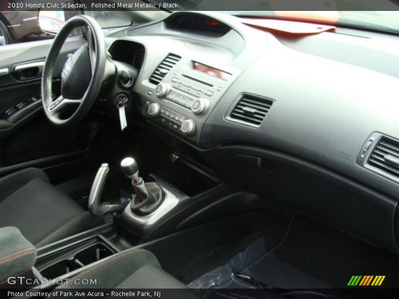 Polished Metal Metallic / Black 2010 Honda Civic Si Sedan
