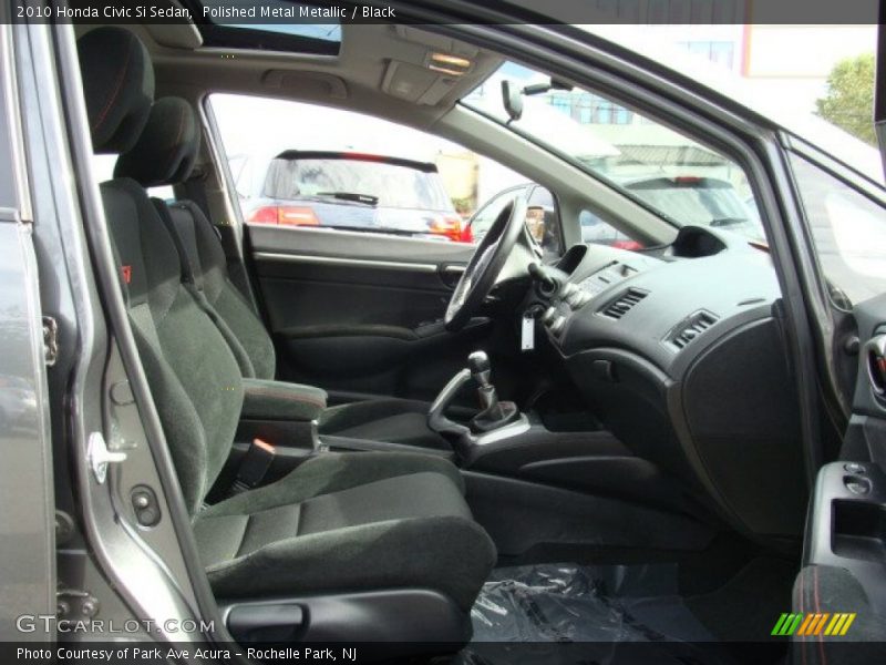 Polished Metal Metallic / Black 2010 Honda Civic Si Sedan