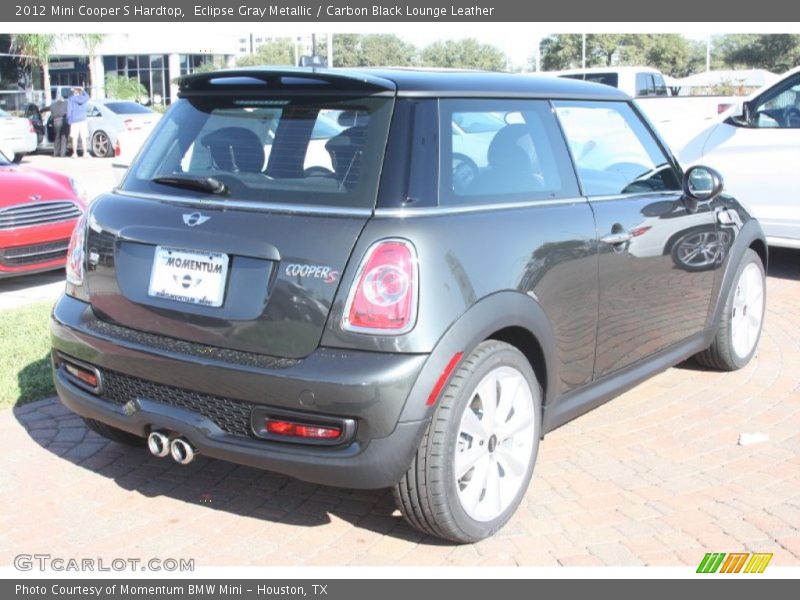 Eclipse Gray Metallic / Carbon Black Lounge Leather 2012 Mini Cooper S Hardtop