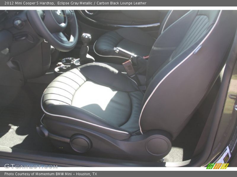 Eclipse Gray Metallic / Carbon Black Lounge Leather 2012 Mini Cooper S Hardtop