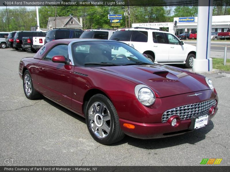 Merlot Metallic / Light Sand 2004 Ford Thunderbird Premium Roadster