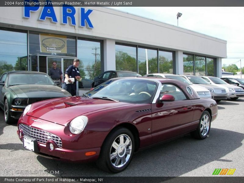 Merlot Metallic / Light Sand 2004 Ford Thunderbird Premium Roadster