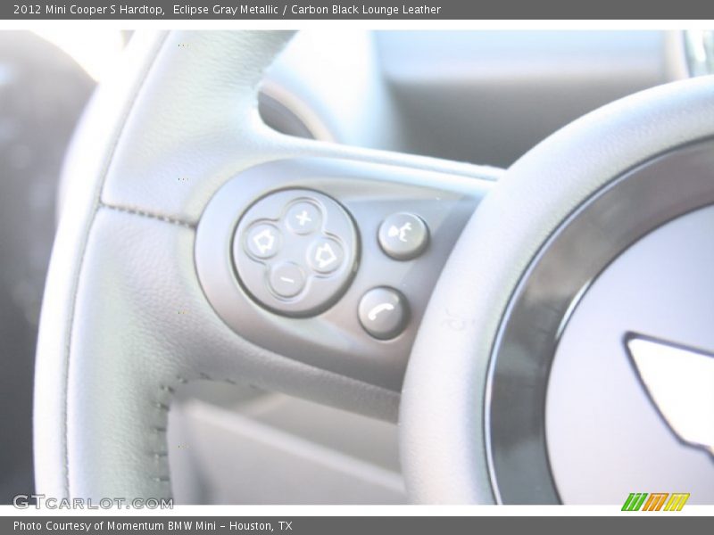 Eclipse Gray Metallic / Carbon Black Lounge Leather 2012 Mini Cooper S Hardtop