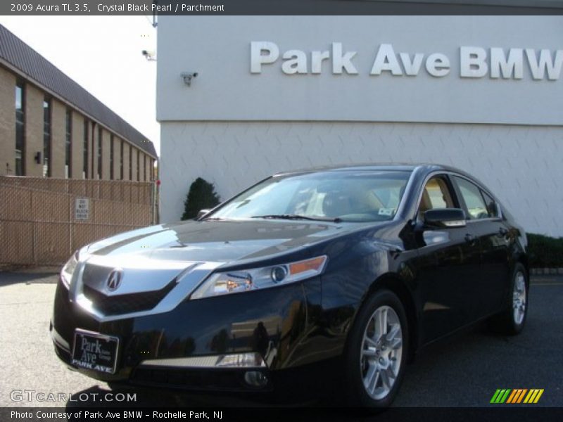 Crystal Black Pearl / Parchment 2009 Acura TL 3.5