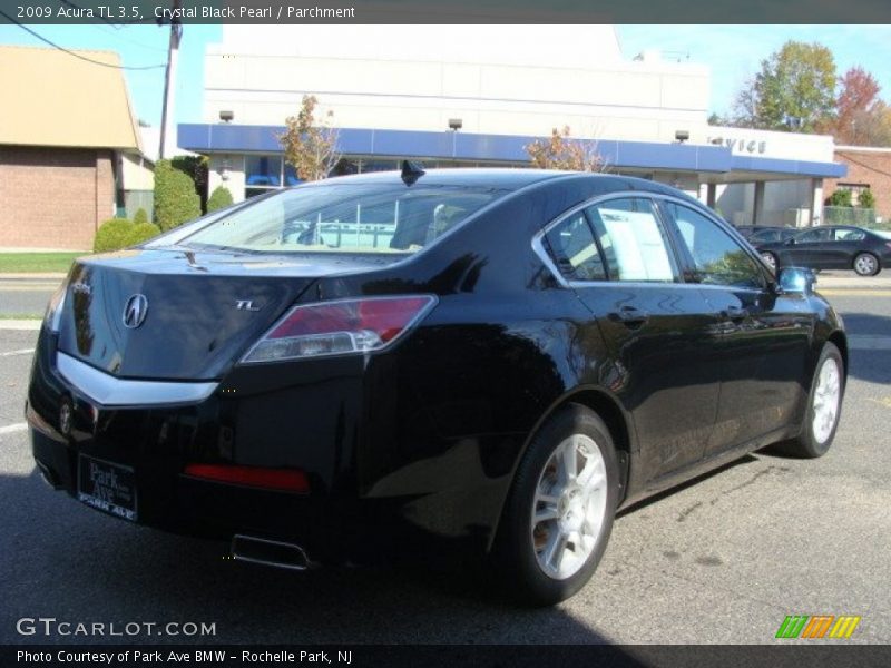 Crystal Black Pearl / Parchment 2009 Acura TL 3.5