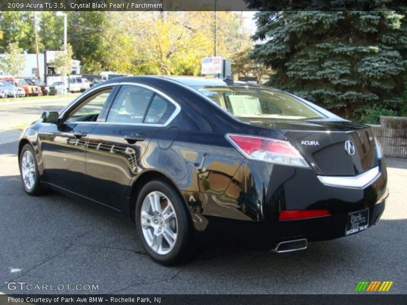 Crystal Black Pearl / Parchment 2009 Acura TL 3.5